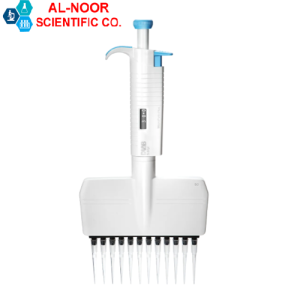 Micropipette Multi (12) Channel 50-300μL Adjustable Pipettes